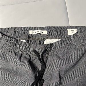 PacSun Black and Gray Checkered Joggers